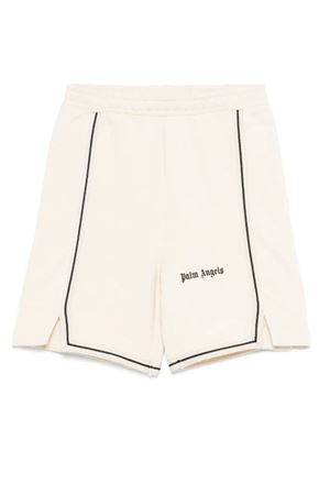 bermuda in cotone bianco PALM ANGELS KIDS | PBCI007S26FLE001092